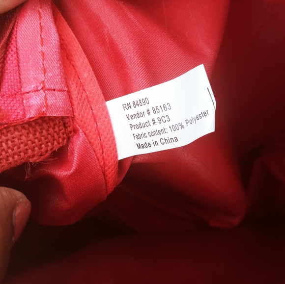 Catherine Kelley hand bags lot of three different sizes travel red - Picture 7 of 15